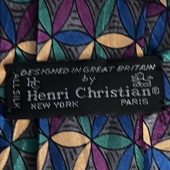 Henri Christian Silk Necktie - Picture 3 of 3